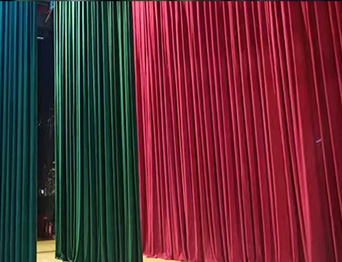 助力教育領域舞臺建設，推動校園文化發展！星海中學報告廳舞臺阻燃幕布建設項目
